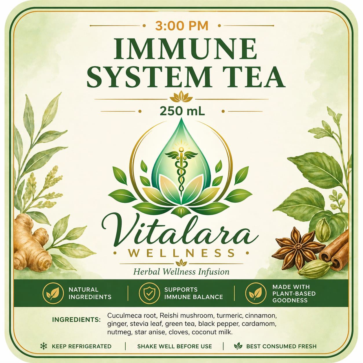 Vitalara immune system tea guide