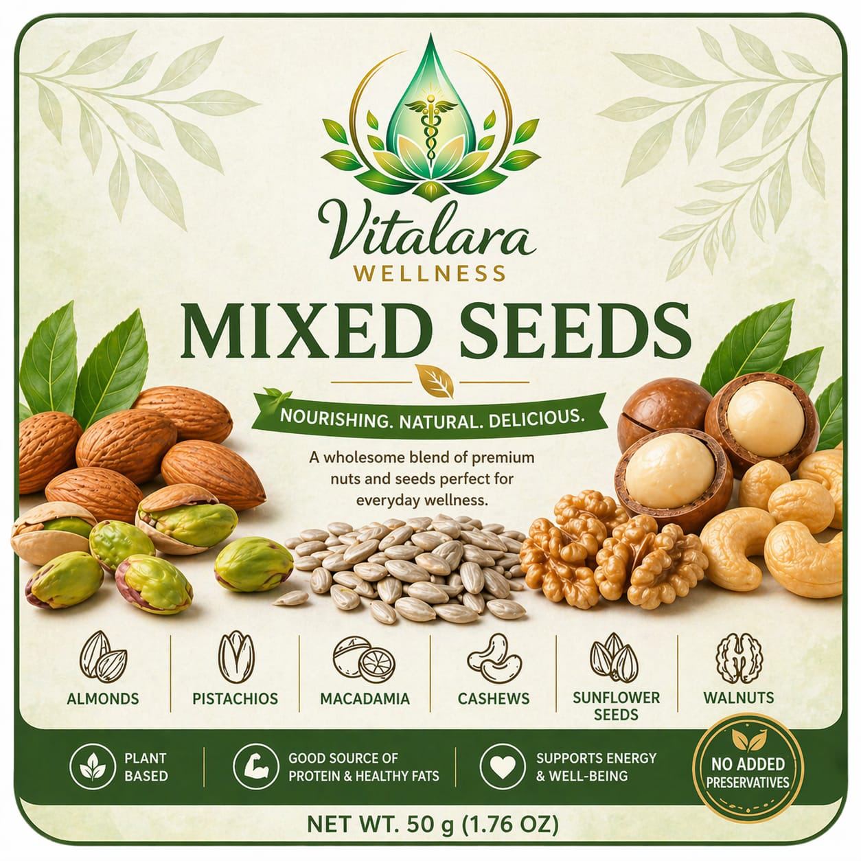Vitalara mixed nuts and seeds guide