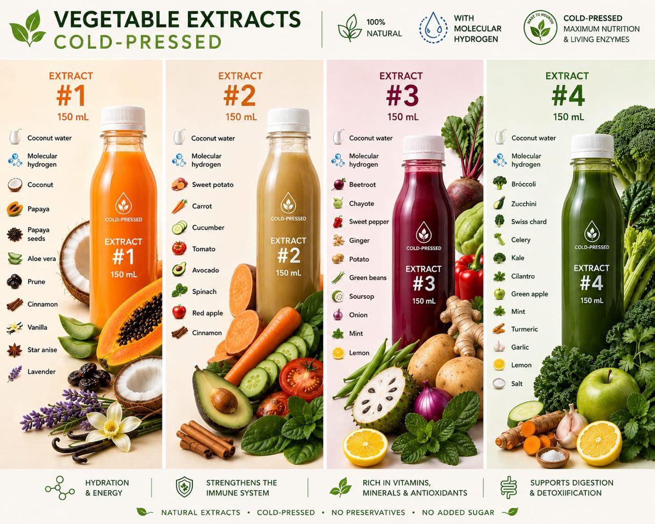 Vitalara vegetable extract guide