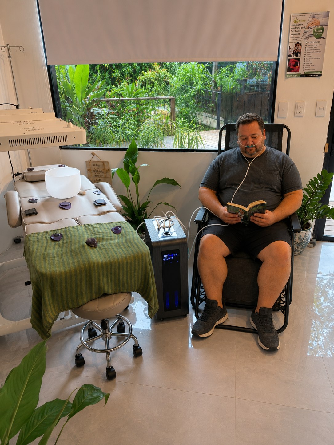 Molecular Hydrogen (H₂) Therapy session at Vitalara Wellness