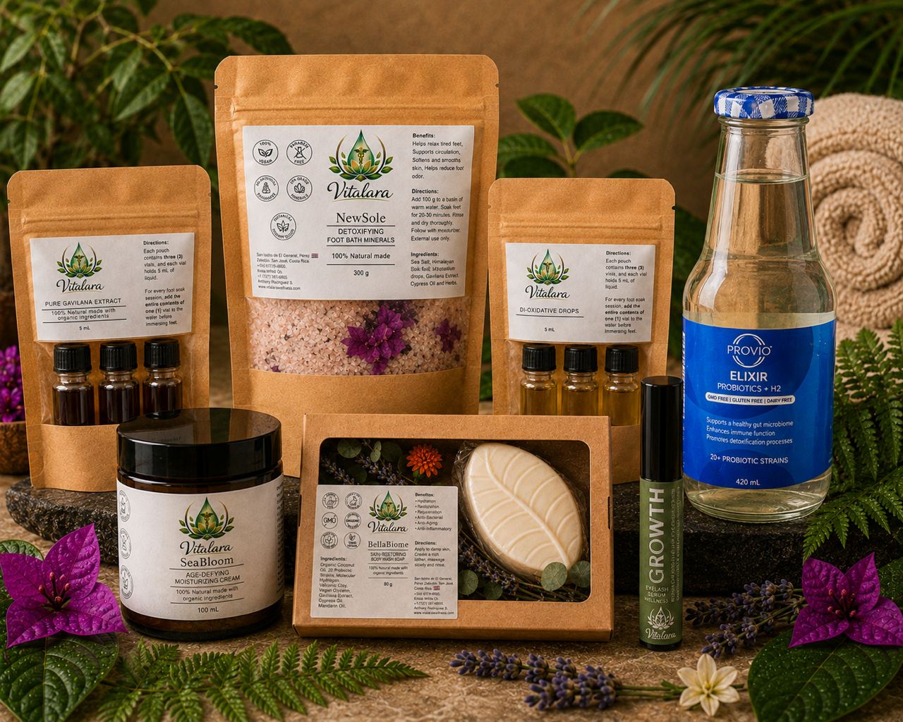 Vitalara product collection arranged together